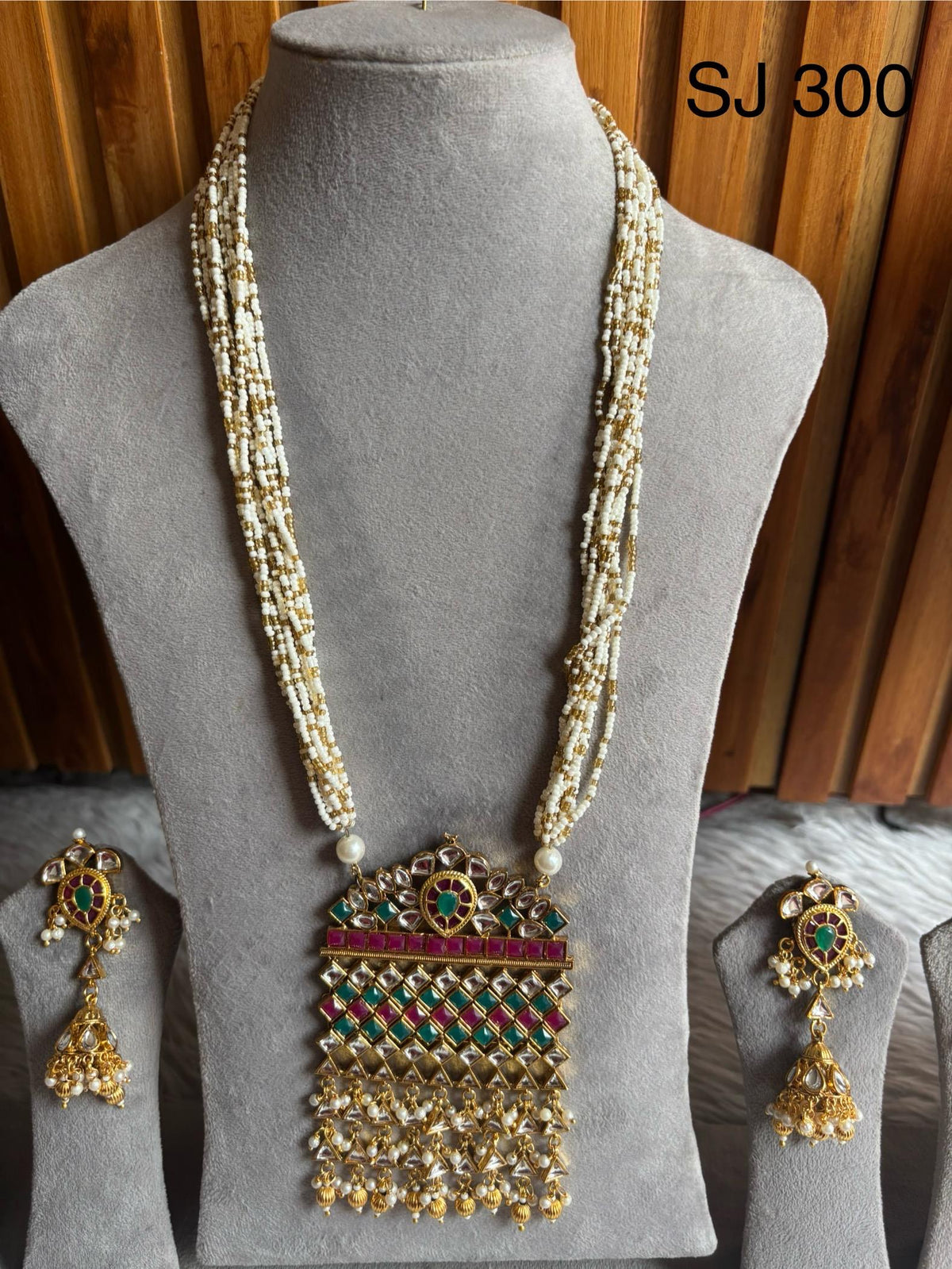 Brass material one gram polish Moti long heritage set