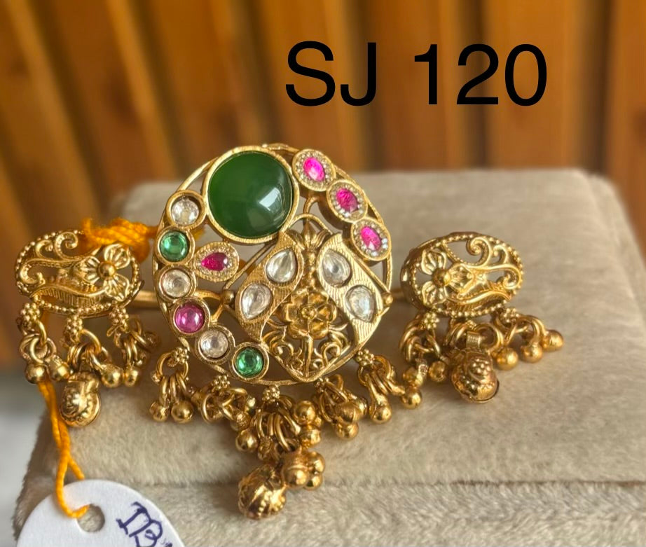 Brass material one gram polish Kundan ring
