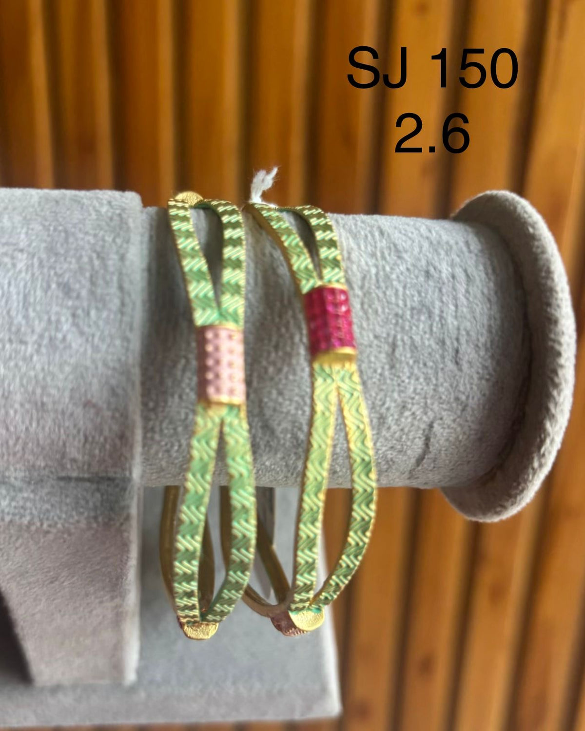 Brass material one gram polish kundan Bangel