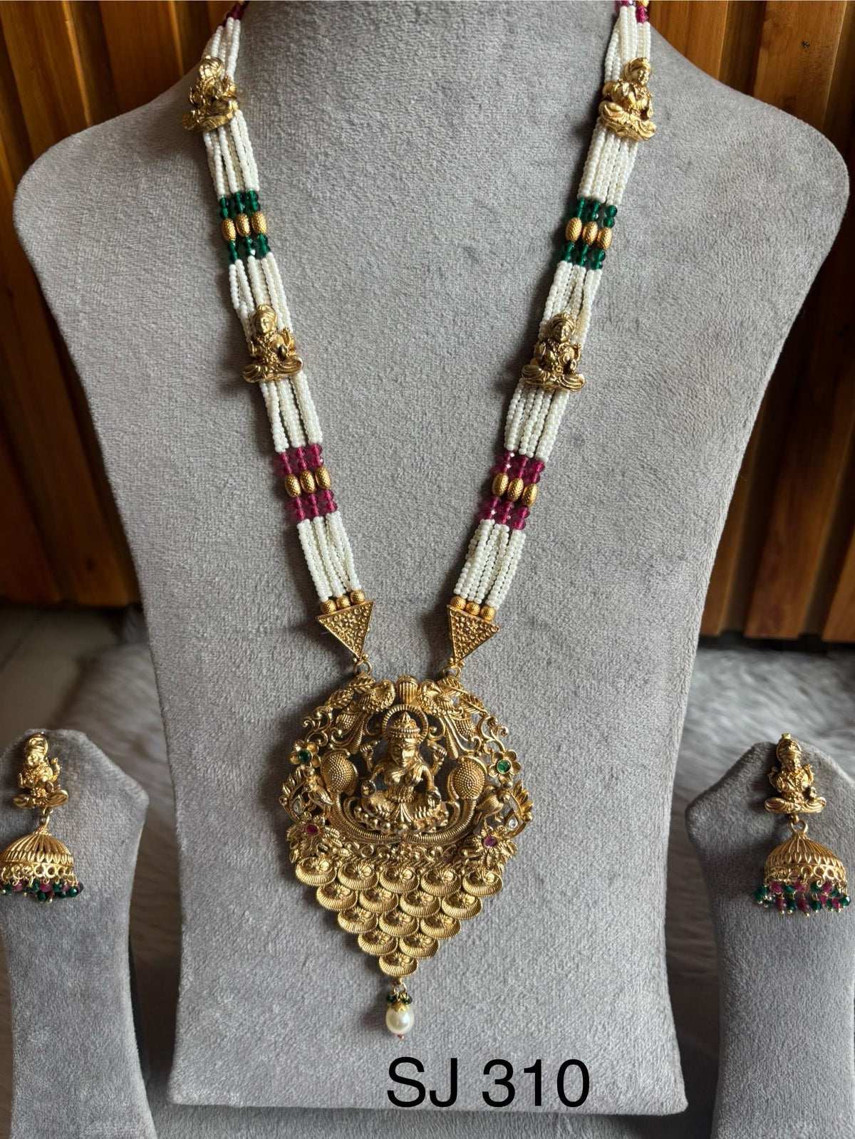 Brass material one gram polish Moti long set