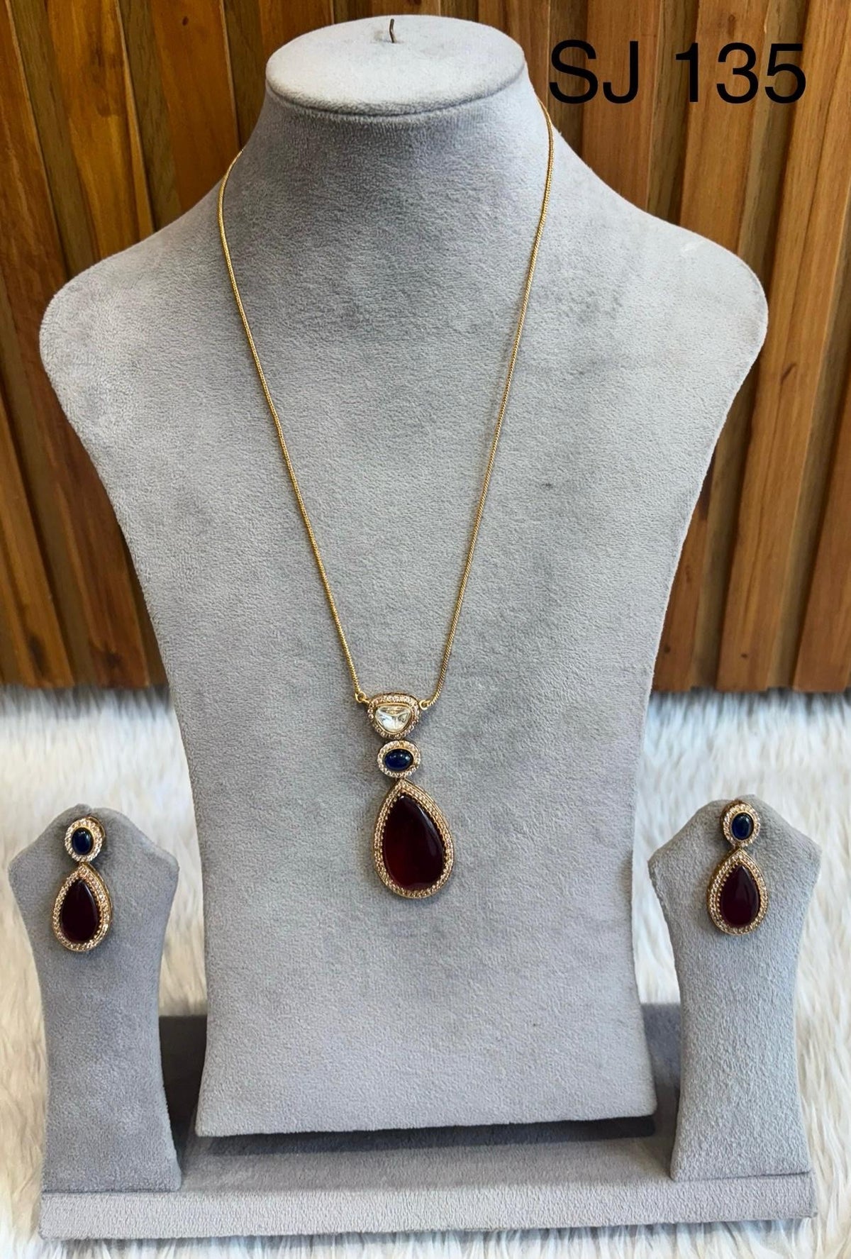 Moissanite & Polki set