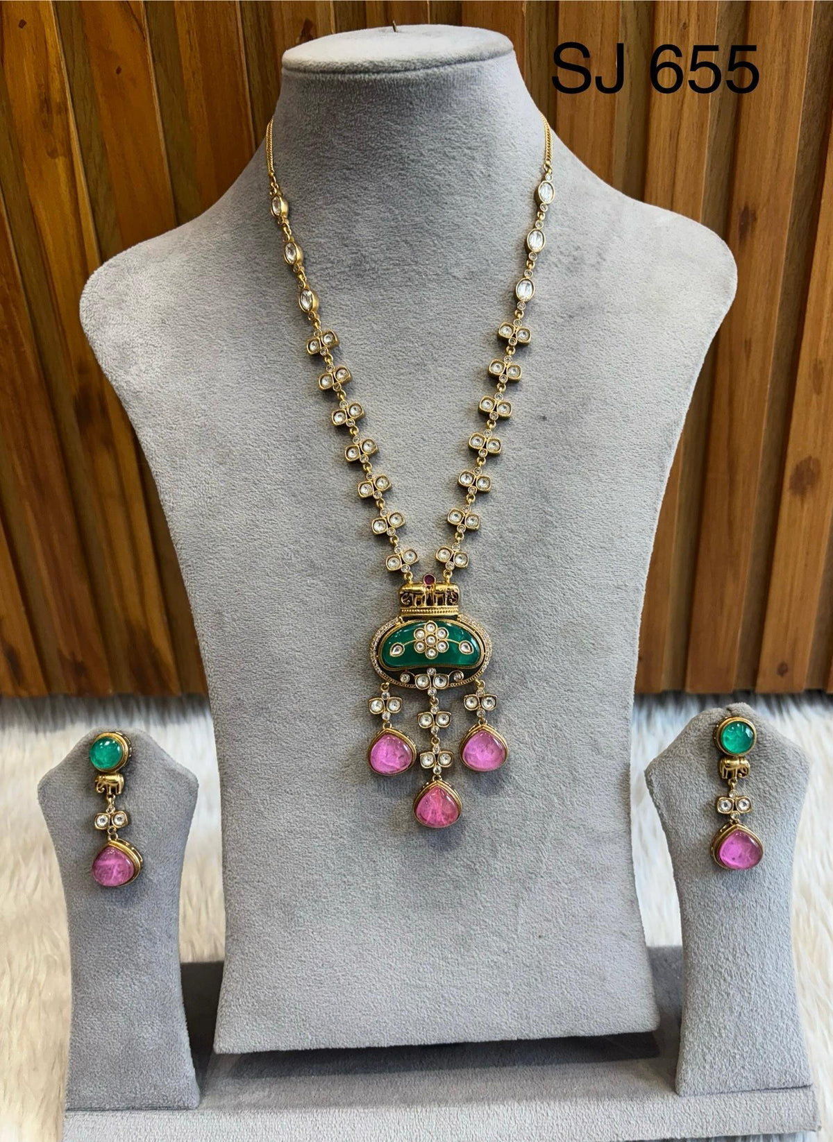 Moissanite & Polki set