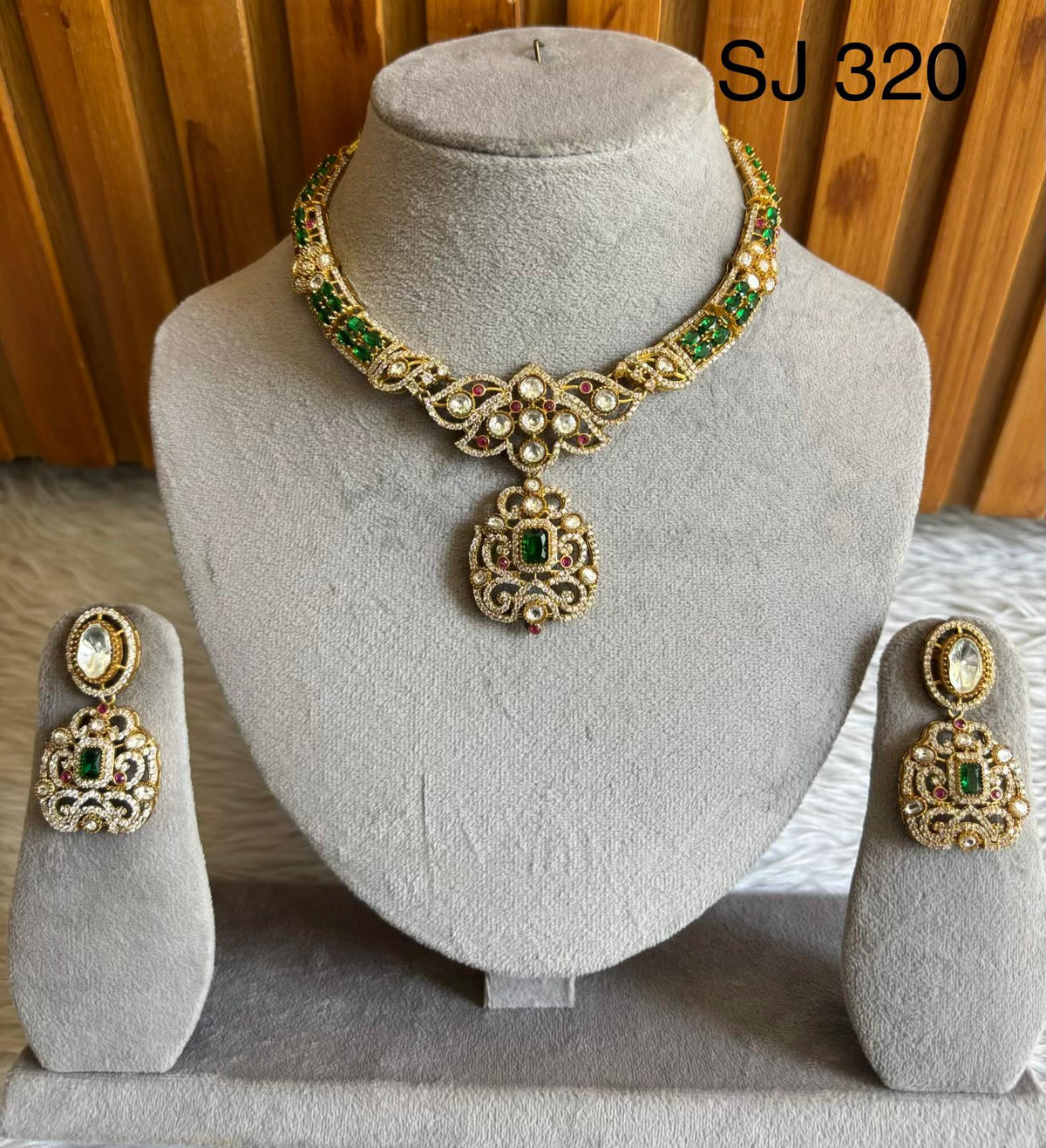 Moissanite & Polki set