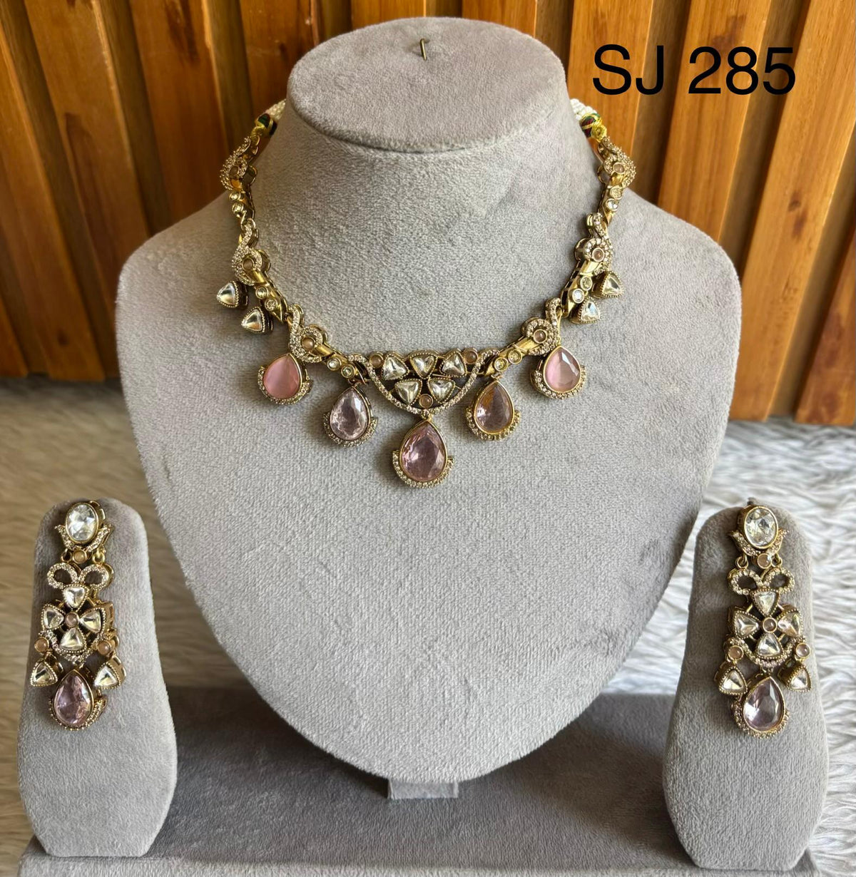 Moissanite & Polki set