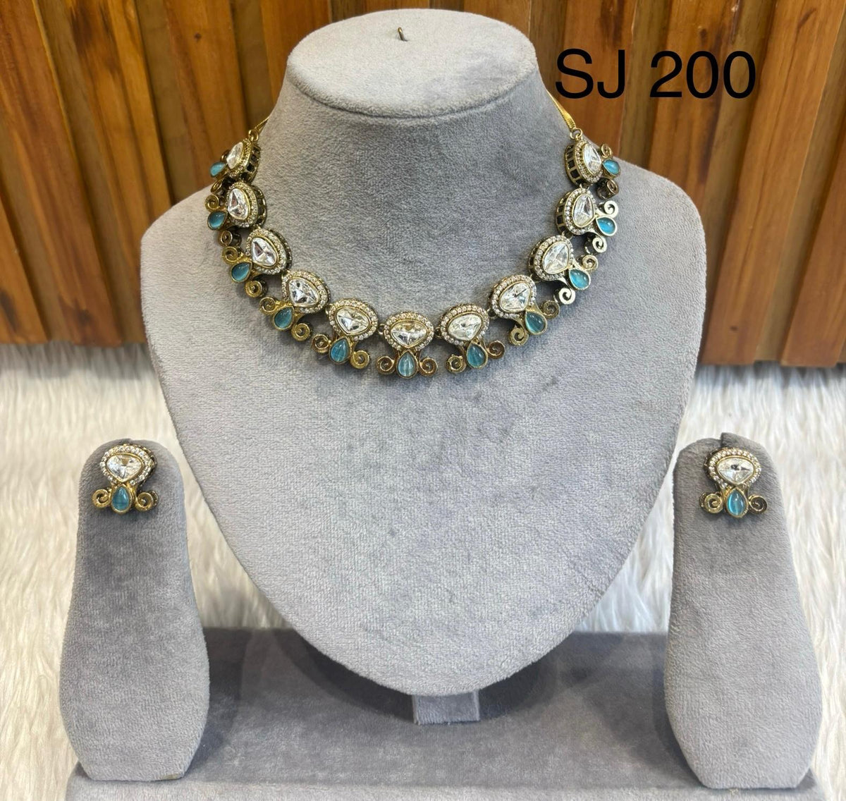 Moissanite & Polki set