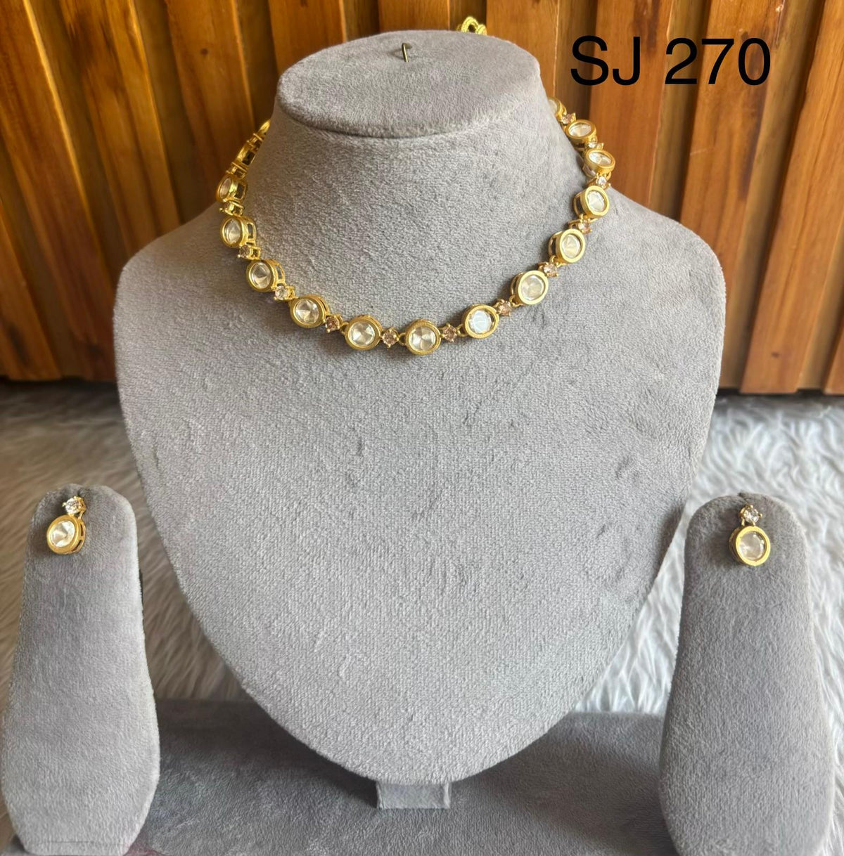 Moissanite & Polki set