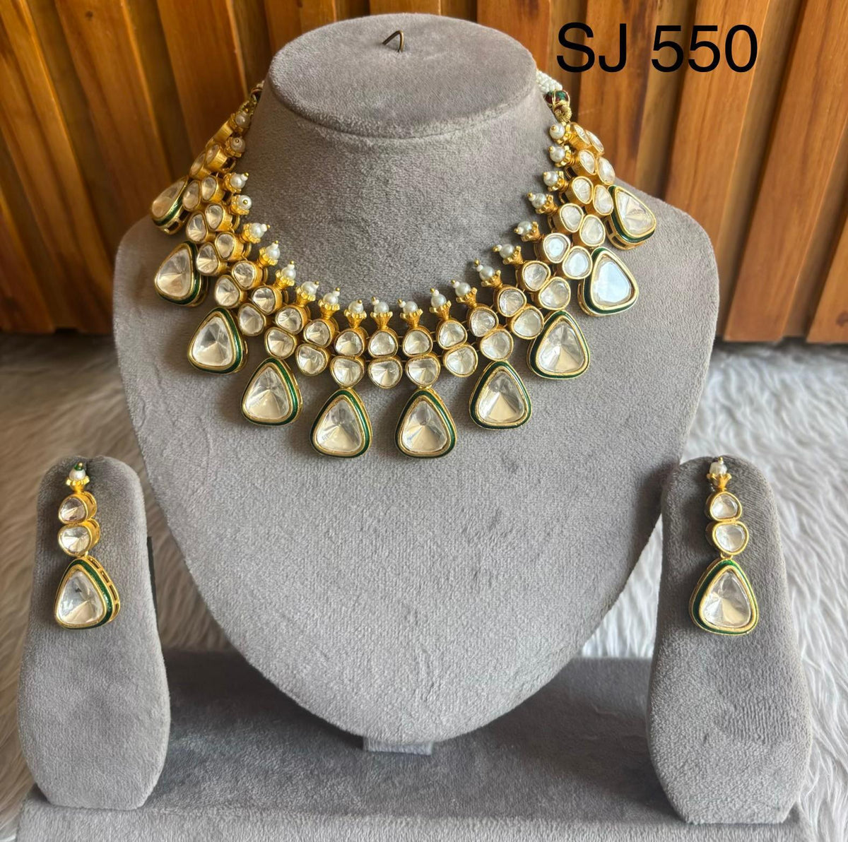 Moissanite & Polki set