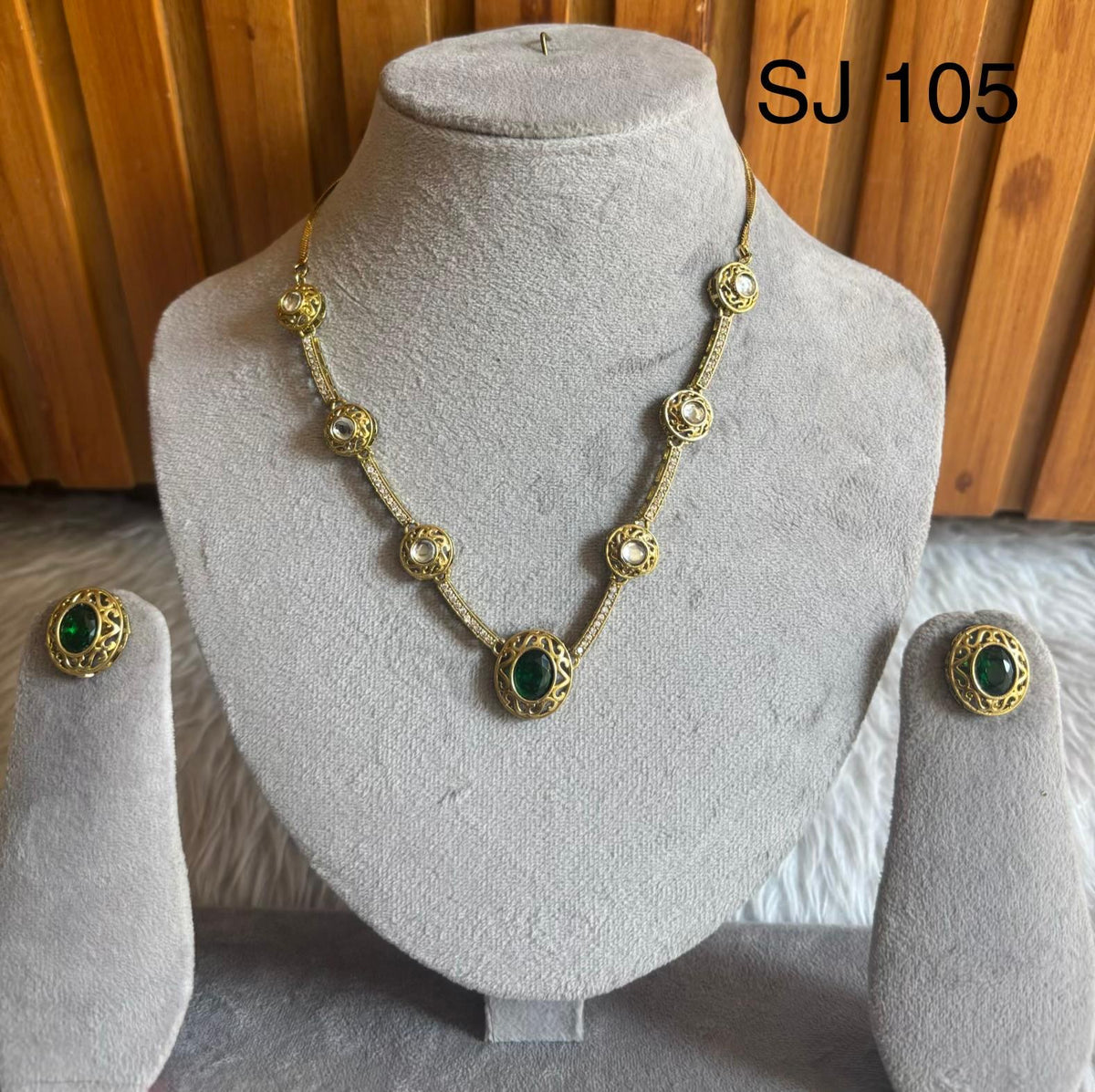 Moissanite & Polki set