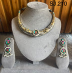 Fusion Mixed-Tone Collar Necklace Set — original product photograph