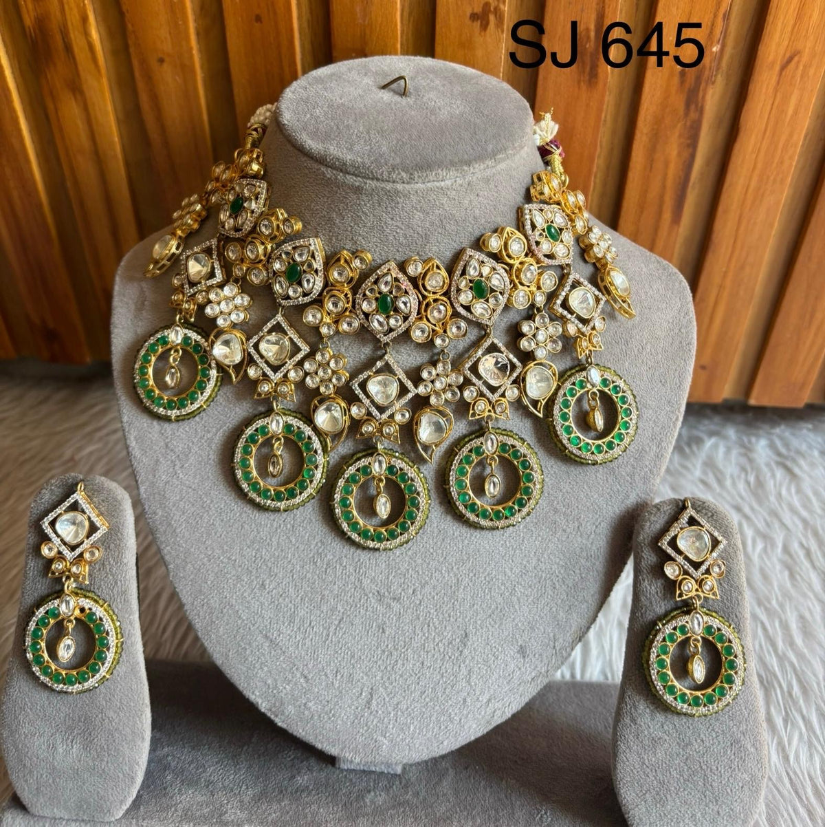Moissanite & Polki set