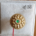 Brass material  one gram polish Kundan ring
