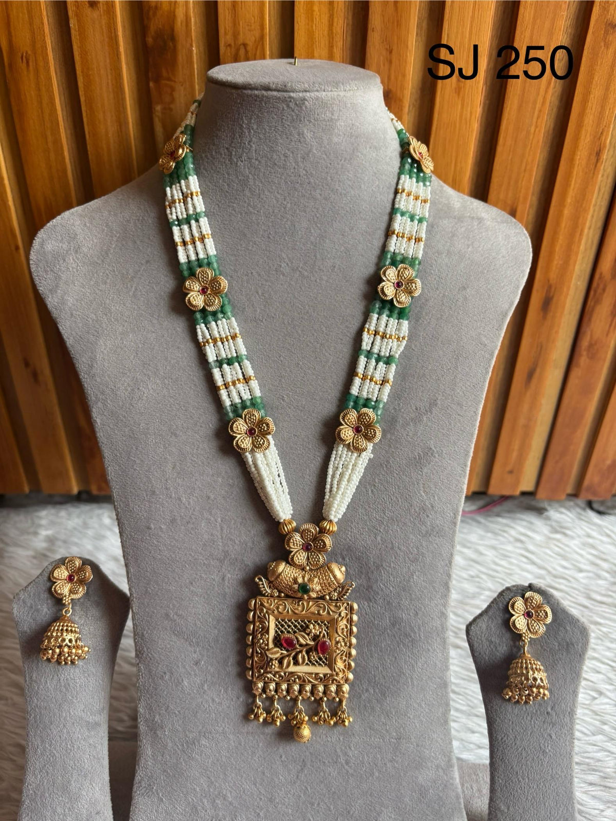 Brass material one gram polish Moti long heritage set