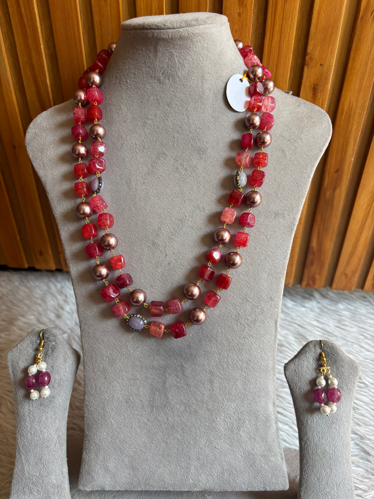 Jaipuri stones mala