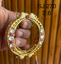 Brass material one gram polish kundan Bangel
