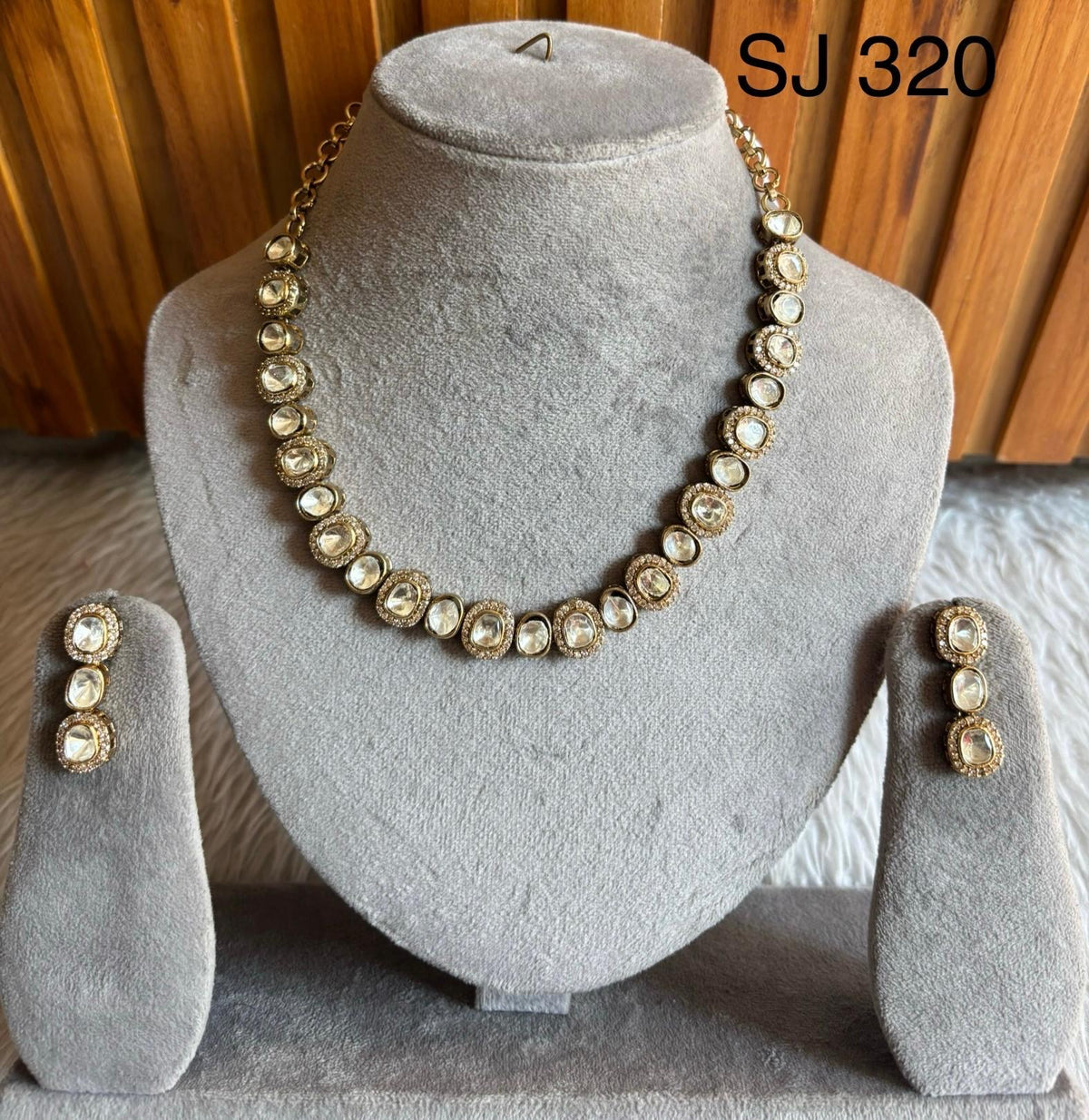 Moissanite & Polki set