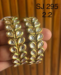 Kundan Oval Kundan Vine Bangle Set — original client product photograph
