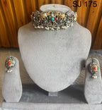 Fusion Multicolour Filigree Choker Set — original product photograph