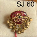 Brass material  one gram polish Kundan ring
