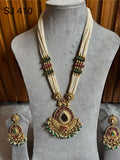 Brass material one gram polish Moti long set