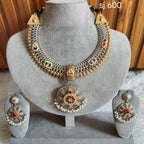 Fusion Round Pendant Layered Chain Set — original product photograph