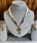 Brass material one gram polish long Moti set