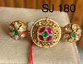 Brass material  one gram polish Kundan ring