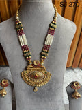 Brass material one gram polish Moti long set
