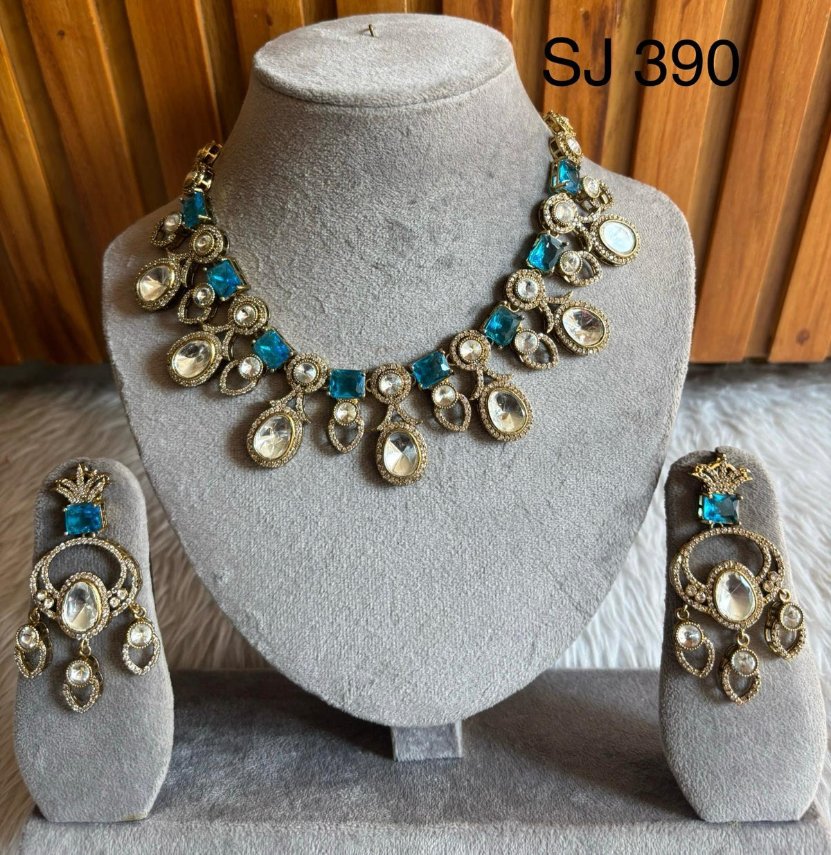 Moissanite & Polki set