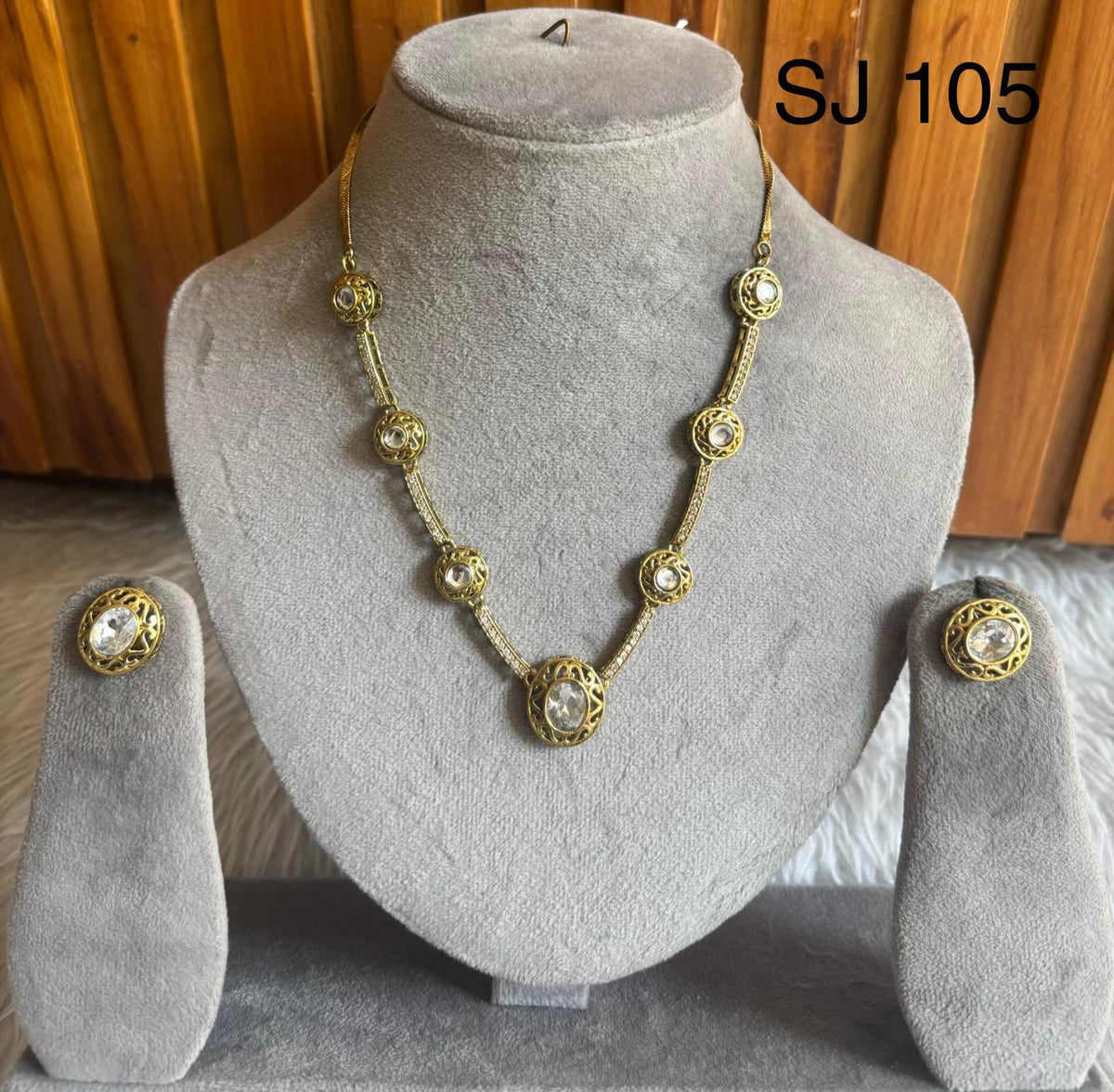 Moissanite & Polki set