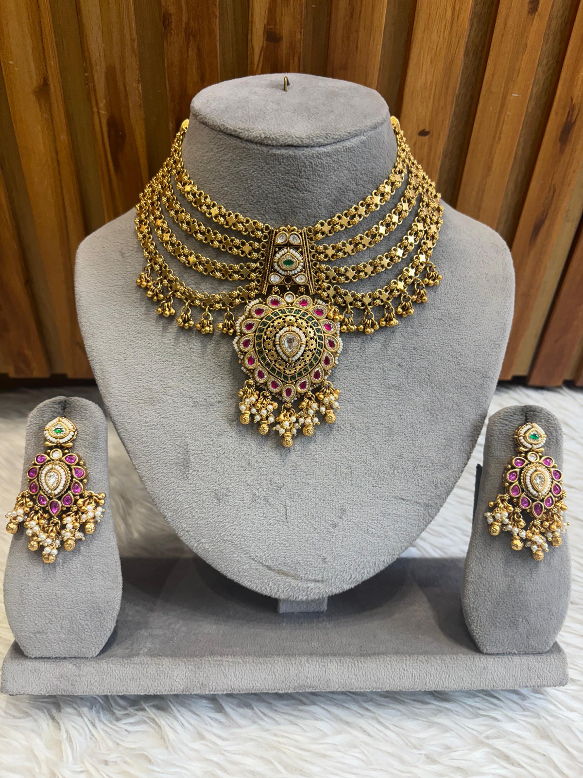 Heritage Layered Chain Choker Set — original product photograph