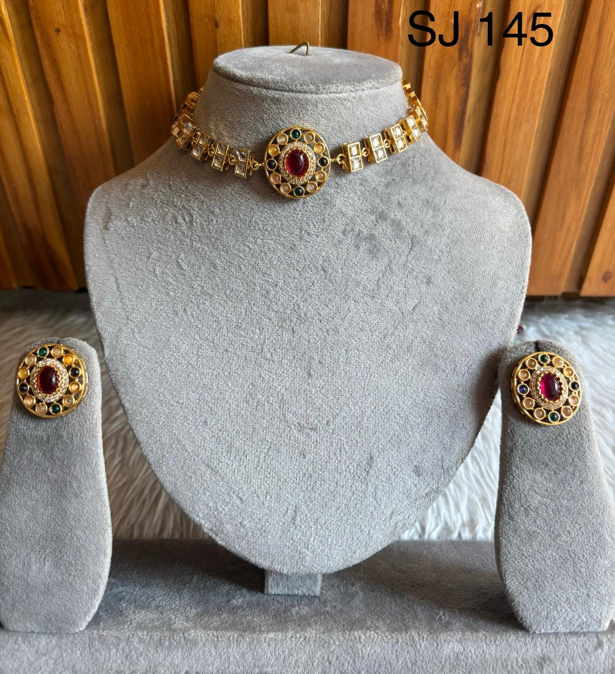 Moissanite & Polki set