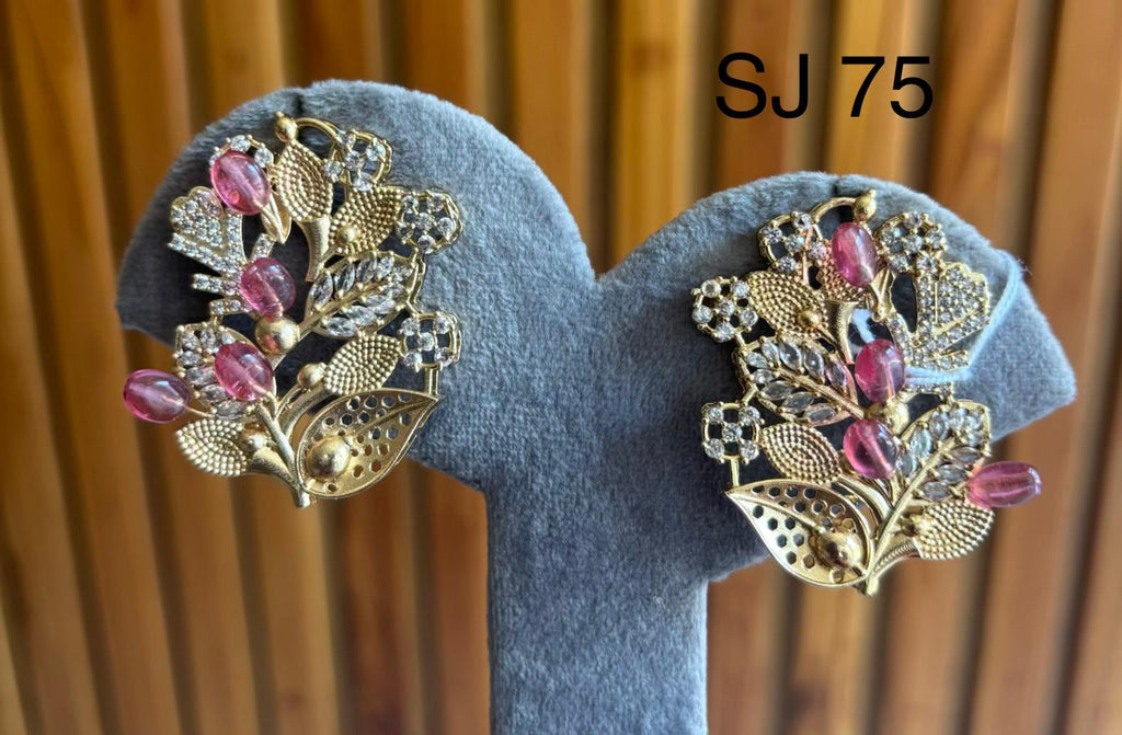 Fusion Floral Vine Stud Earrings — original product photograph