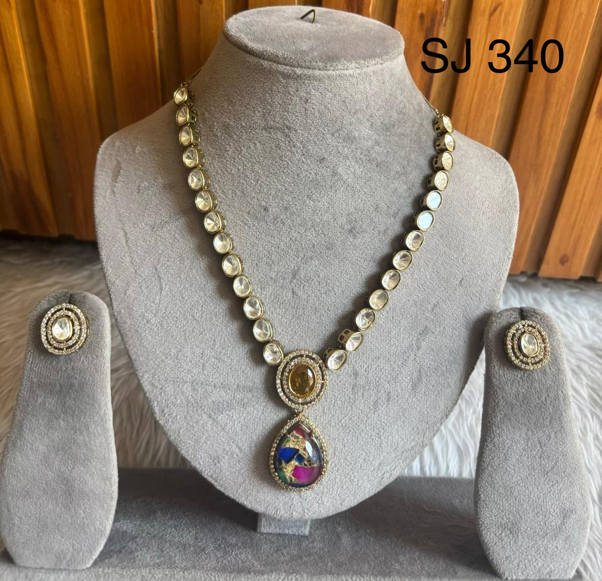 Moissanite & Polki set