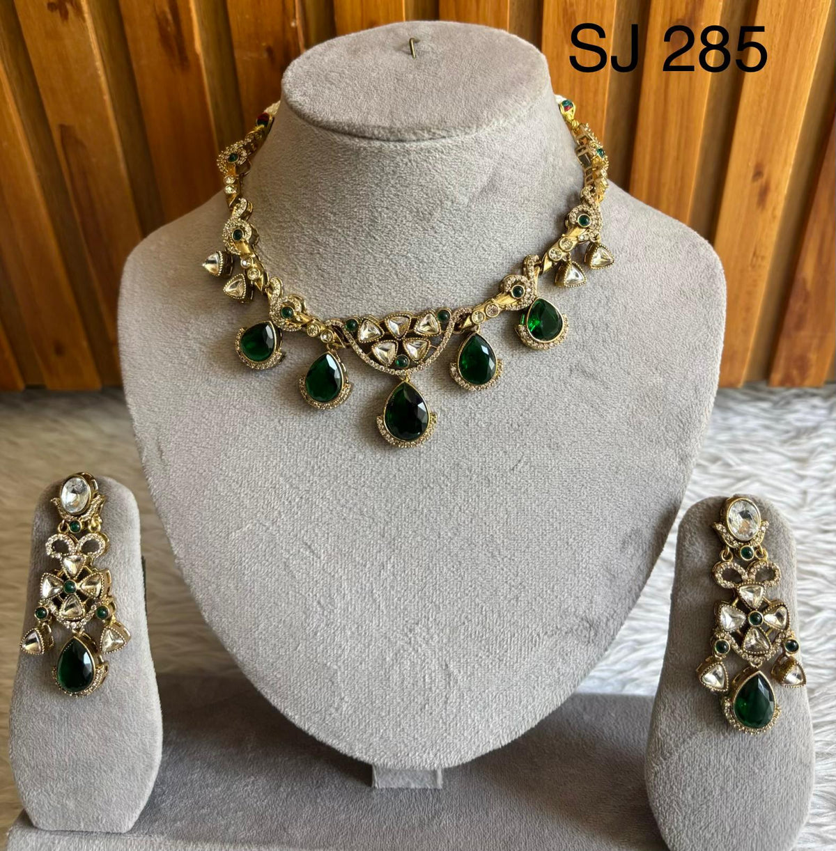 Moissanite & Polki set