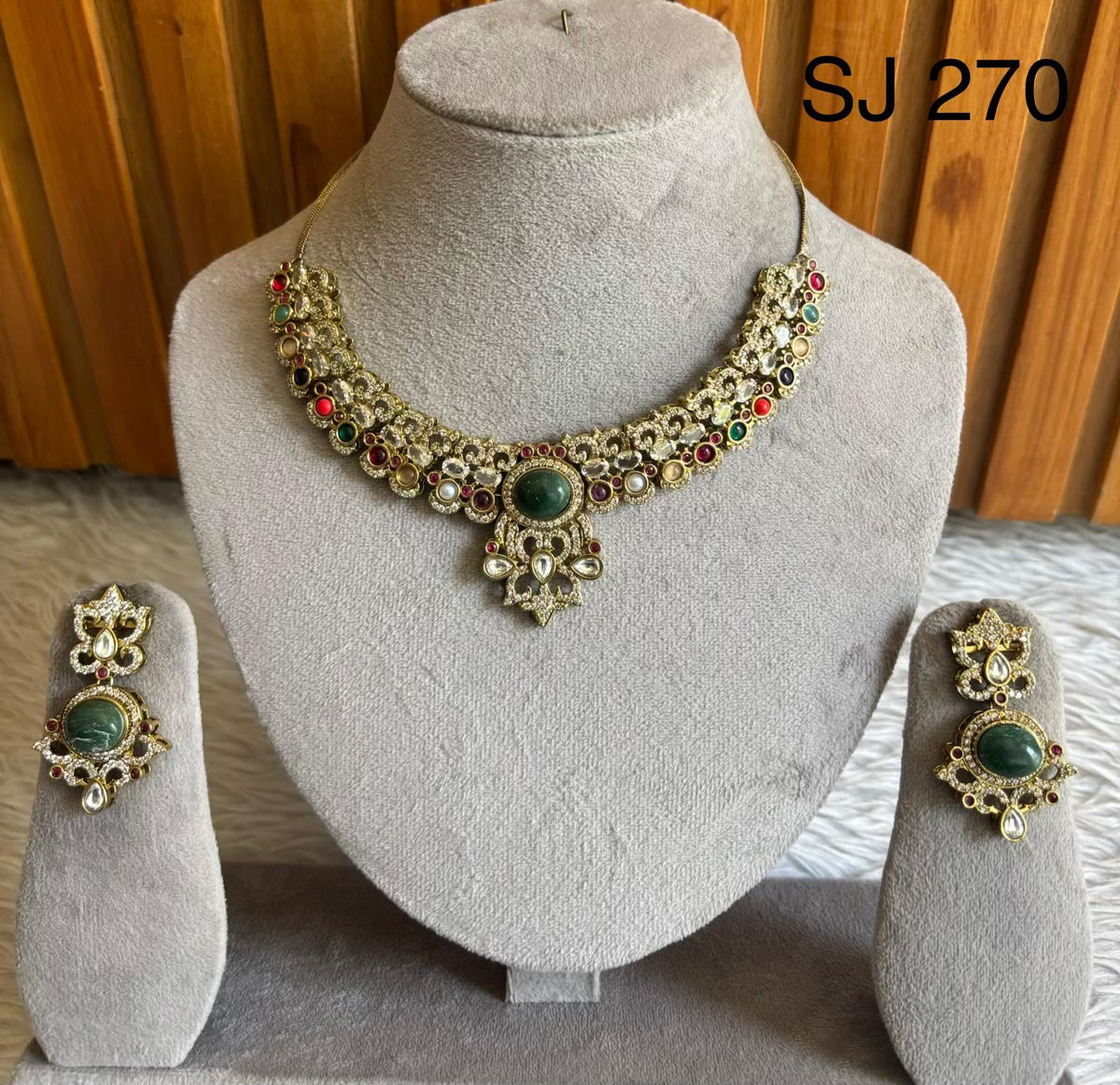 Moissanite & Polki set