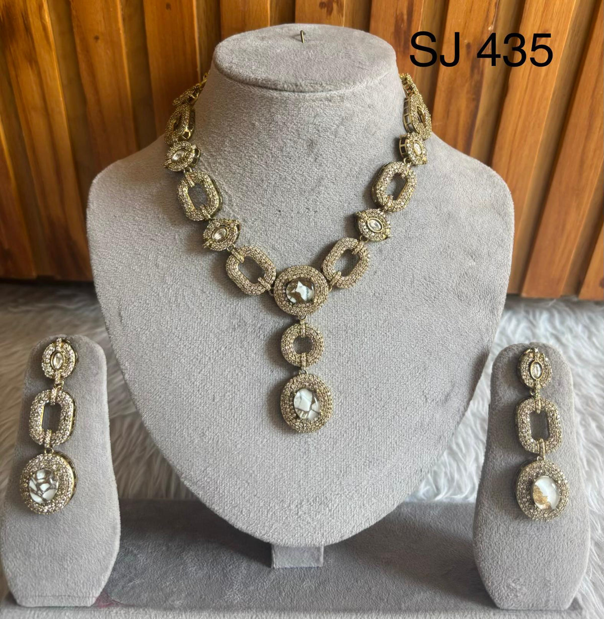 Moissanite & Polki set