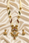 Heritage White Strand Pendant Set — AI-styled studio view; compare with original photograph