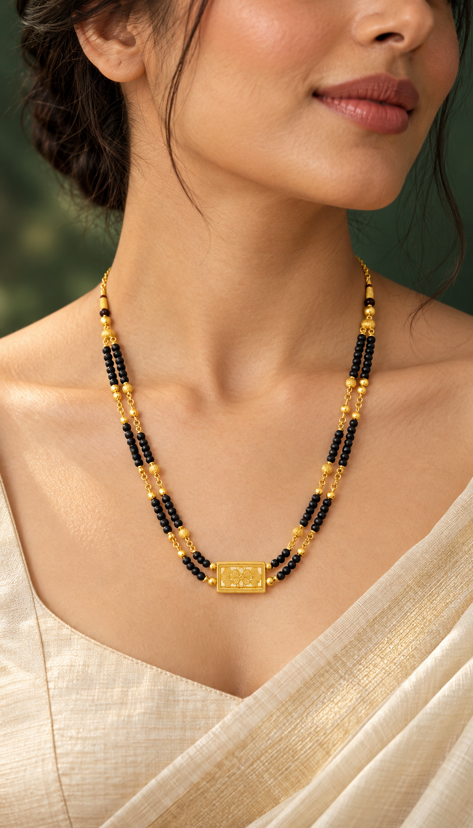 DEMO — Veda Mangalsutra — illustrative AI-generated model view