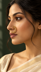 DEMO — Reva Nose Ring — illustrative AI-generated model view