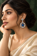 DEMO — Celeste Earrings — illustrative AI-generated model view