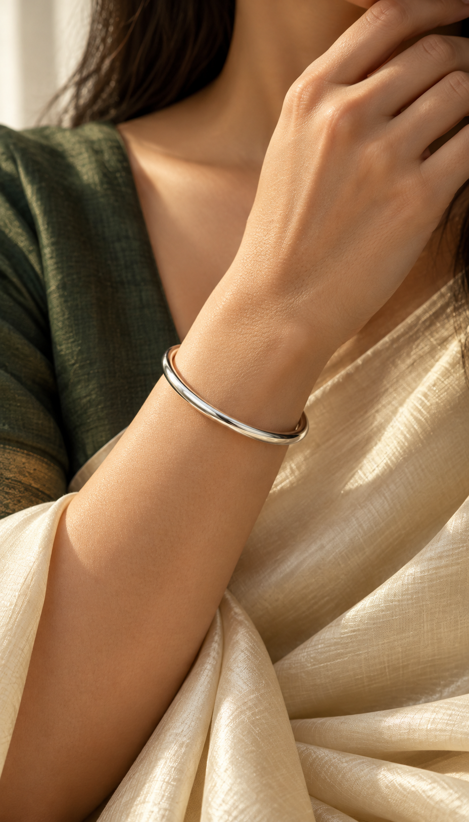 DEMO — Aditi Bangle — illustrative AI-generated model view