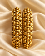 Kundan Raised Bead Bangle Set — AI-styled studio view; illustrative scale, compare original photograph